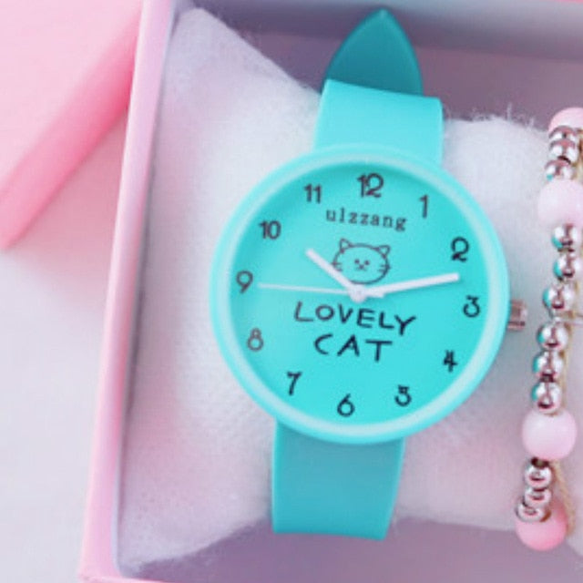 Children Watch  Girl Princess Pink Girl Jelly Lovely Soft Younger Kids Watches