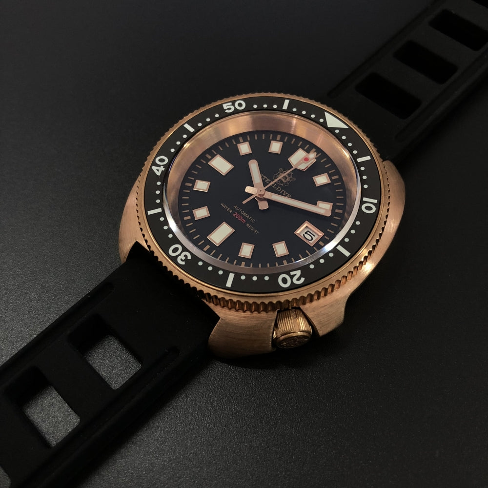 SD1970S Steeldive New Arrival 2020 CUSN8 Bronze Case Ceramic Bezel Blue Luminous NH35 Automatic Dive Watch for Men