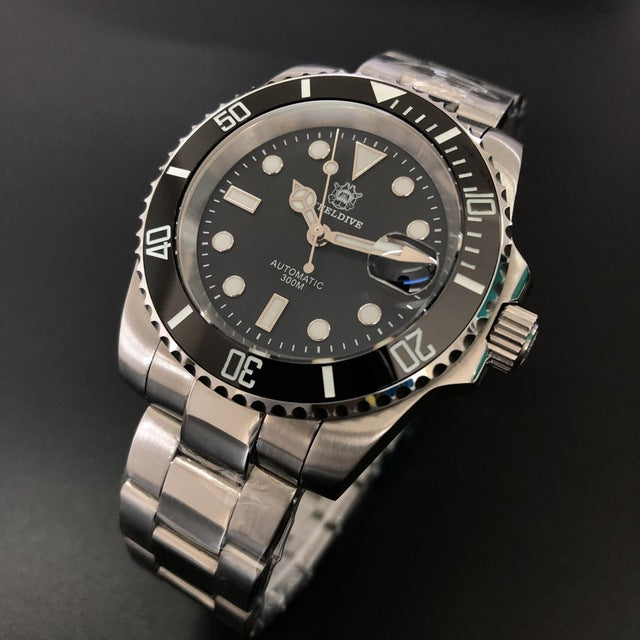 STEELDIVE 1953 Diving Watch Automatic Sapphire Crystal Watch Japan 8215 Automatic Mechanical Dive Watch 200m Magnifying Calendar